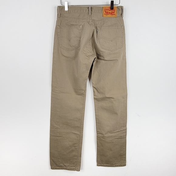 LEVI'S Khaki Straight Leg Jeans - Picture 2 of 9